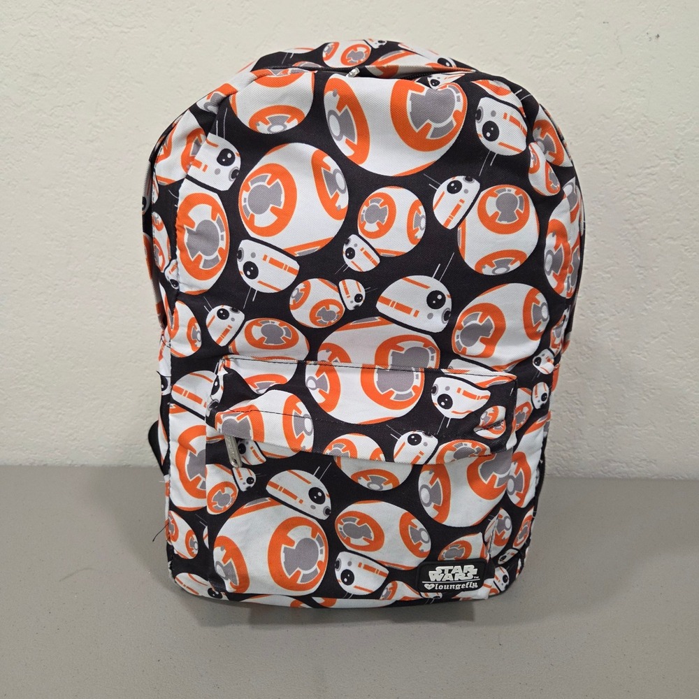 Loungefly Star Wars BB-8 Droid All Over Print Full Size Backpack Collectible